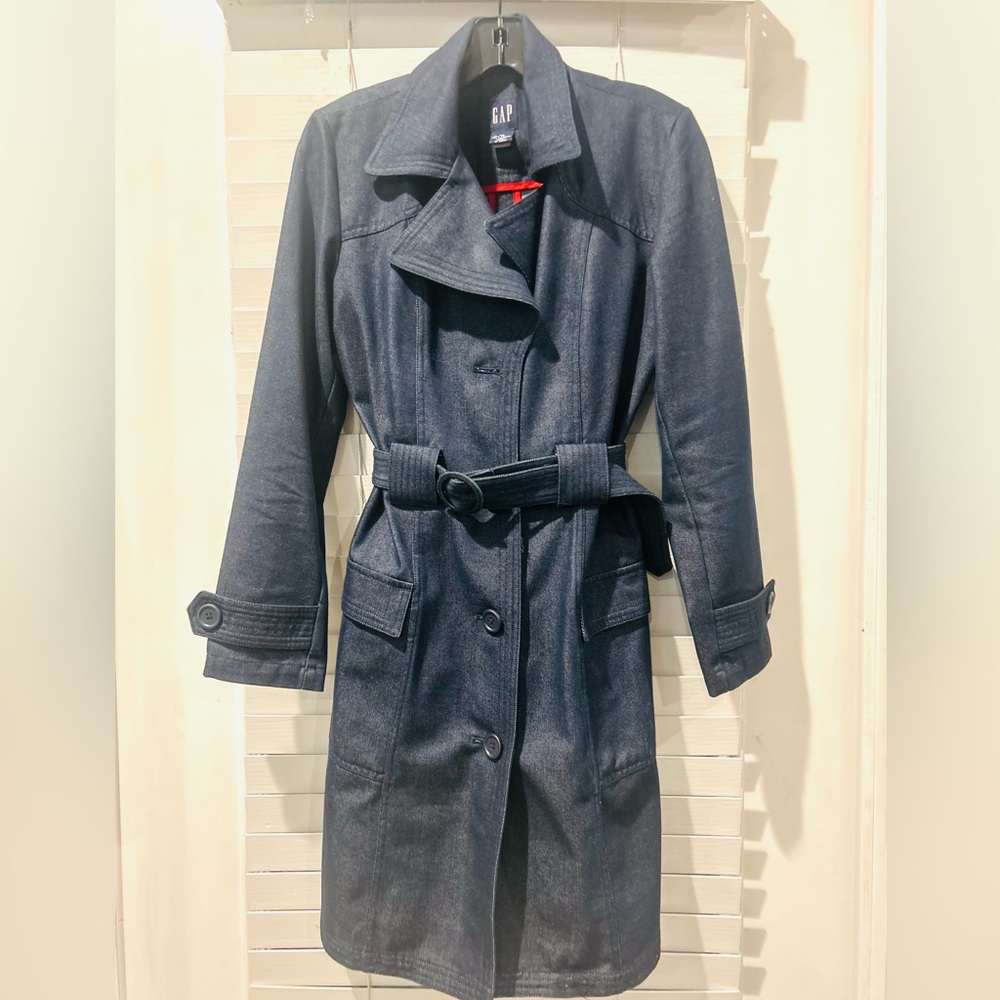 Vintage GAP denim trench coat!